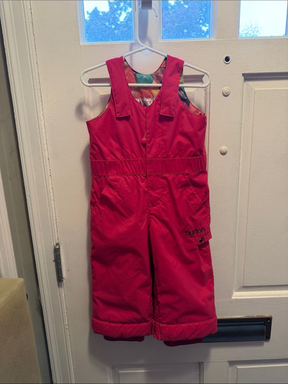 Burton Pink Sugar and Spice Toddler Dryride Snow Bibs with Room-To-Grow System